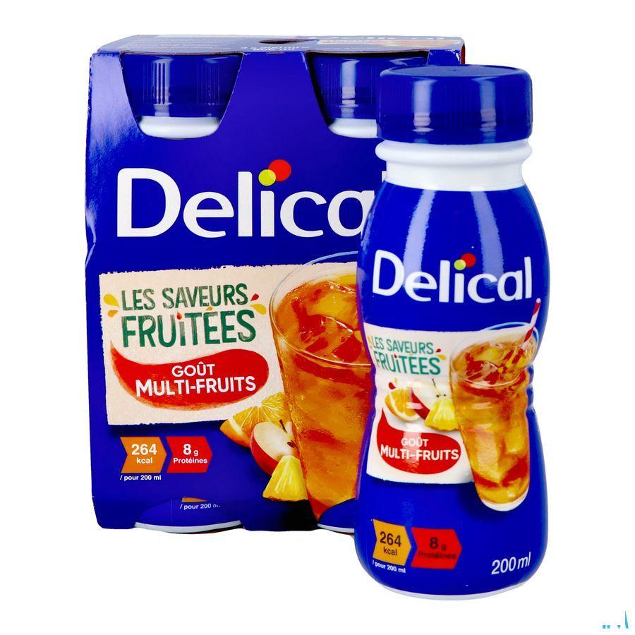 Delical Fruitdrink Multi-Vruchten 4 x 200 ml