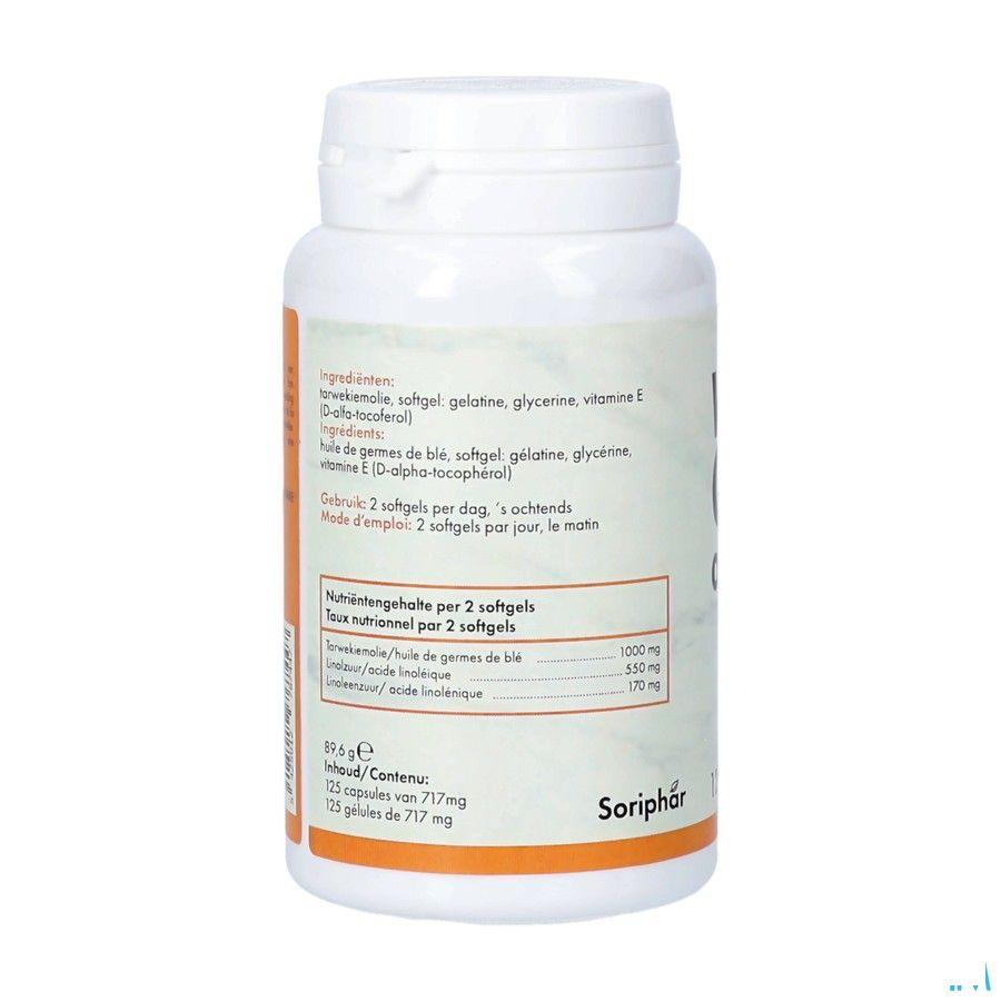 Soria Tarwekiemolie 500Mg Softgel Caps 125  -  Soria Bel