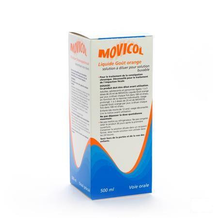 Movicol Liquide Gout Orange Solution Dil Buvable 500 ml 