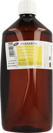Zachte Amandel Bio Plantaardige Olie 1 Liter  -  Pranarom