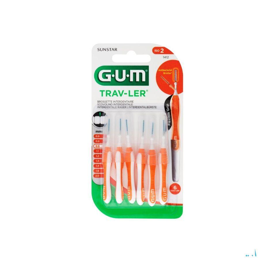 Gum Trav-ler Interdent.borsteltje 0,9mm 6 1412m6