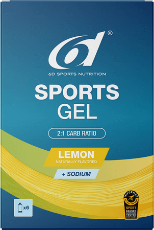 6D Sports Gel Lemon 6X45ml