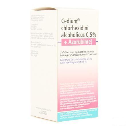 Cedium Chlorhexidini Gluc Alc 0,5% 125 ml + azorubine