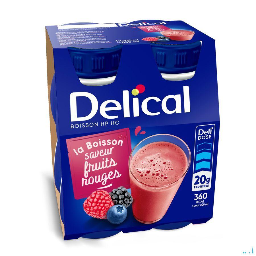 Delical Hphc 360 Rode Vruchten 4X200 ml  -  Bs Nutrition