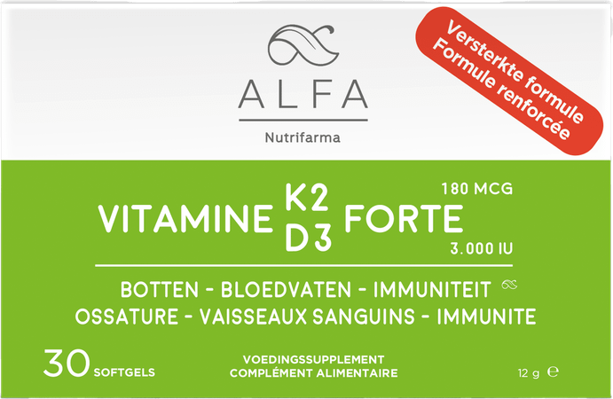 Alfa Vitamine K2 D3 Forte Softcaps 30