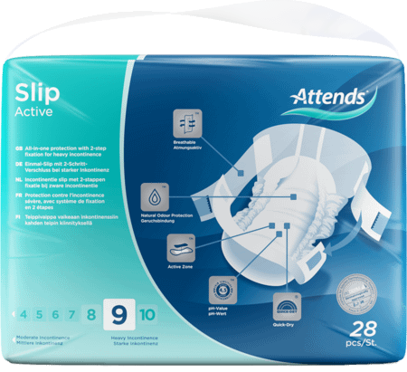 Attends Slip Active 9 Large 1x28