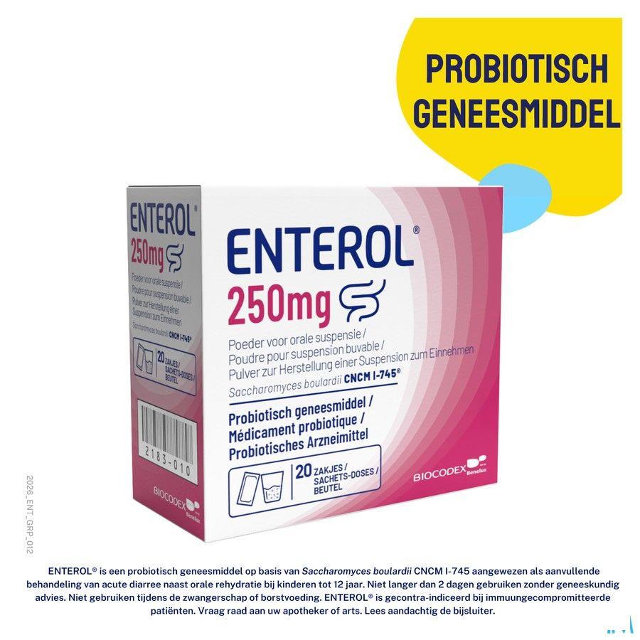 Enterol 250 mg Pulv Sachets 10