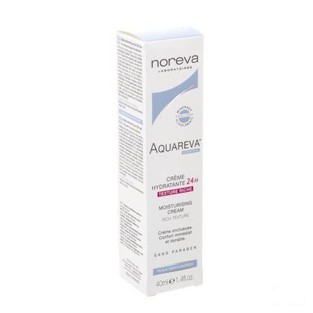 Aquareva Creme Hydra 24u Textuur Rijk Tube 40 ml  -  Noreva Led