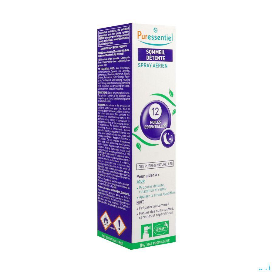 Puressentiel Sommeil Detente Spray 12 Huile Essentielle 75 ml  -  Puressentiel