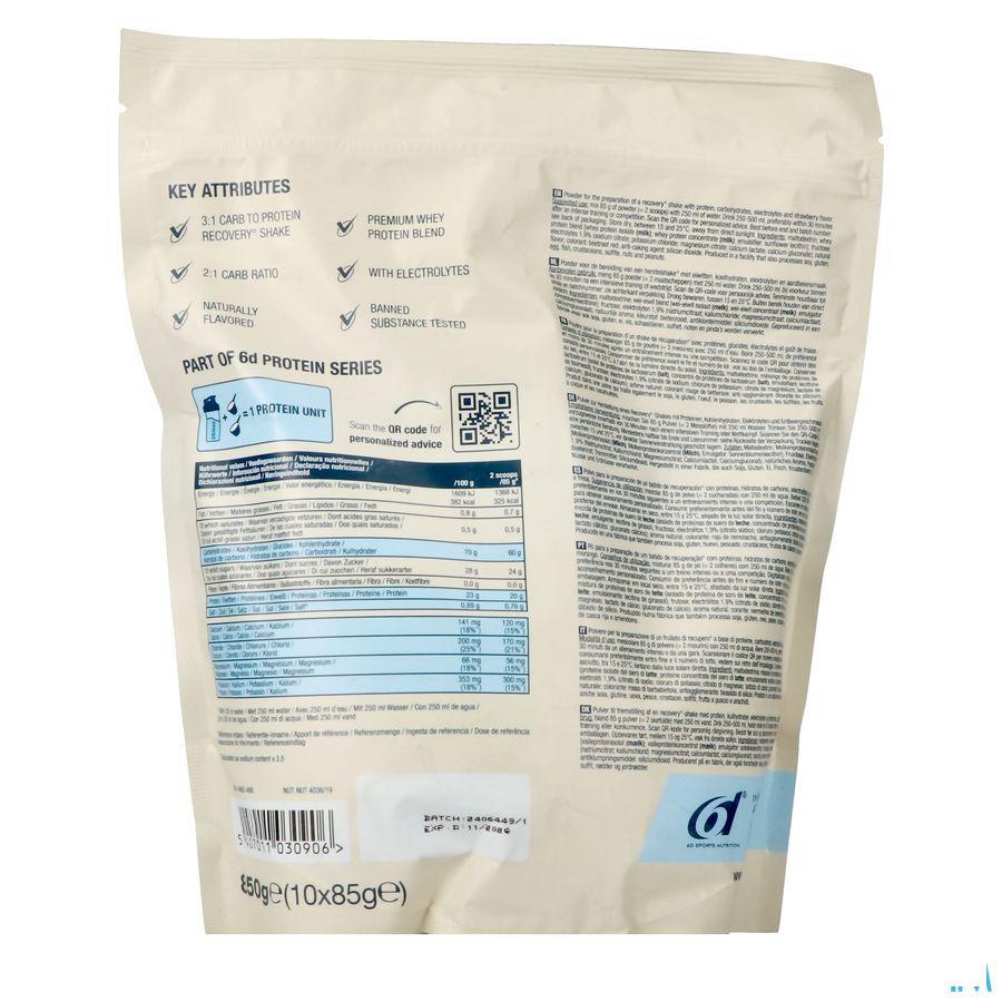 6D Recovery Shake Strawberry Pdr 850g 6D Recovery Shake Strawberry Pdr 850g