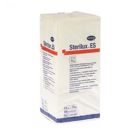 Sterilux Es 7,5x7,5cm12pl.nst 100 P/s  -  Hartmann