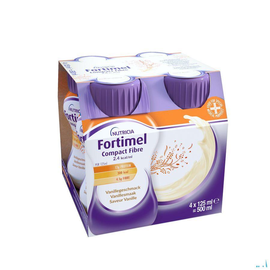 Fortimel Compact Fiber 2.4Kcal Vanille 4 x 125 ml