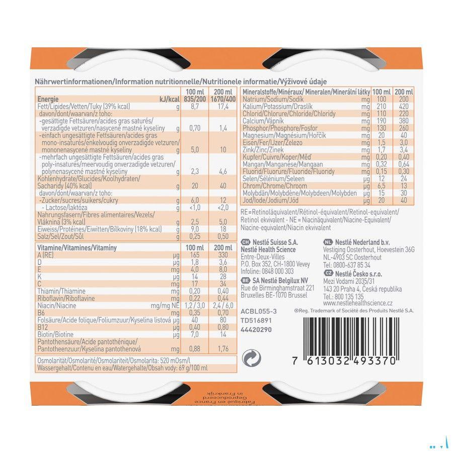 Resource 2.0 Fibre Abricot 4x200 ml 12100729  -  Nestle