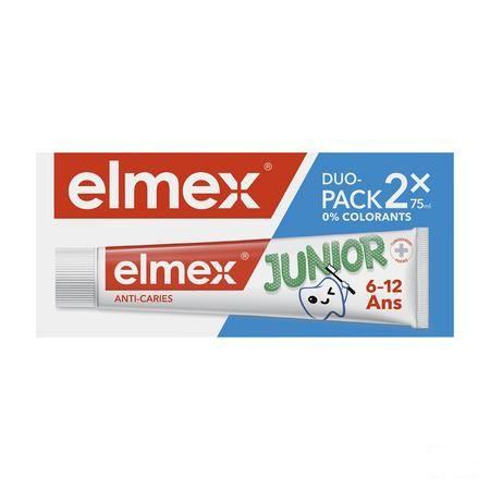 Dentifrice Elmex Junior Tube 2x75 ml