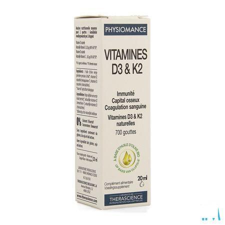 D3 K2 Flacon 20 Ml Physiomance PHY309  -  Therascience