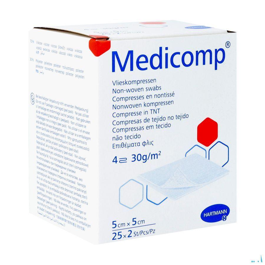 Medicomp Kompres Steriel 4L 5X5Cm 30G 25X2  -  Hartmann