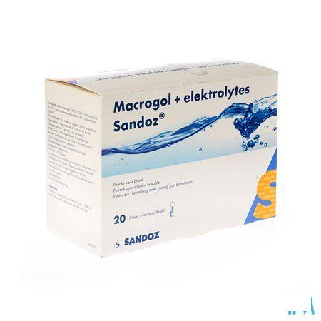 Macrogol + Electr Sandoz Pulv Gout Citron 20x13,7g 