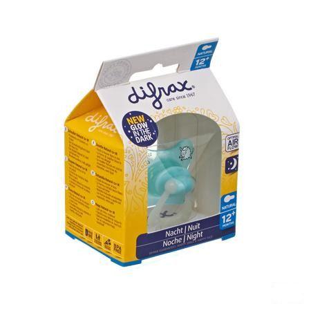 Difrax Fopspeen Natural 12 + Nacht  -  Difrax