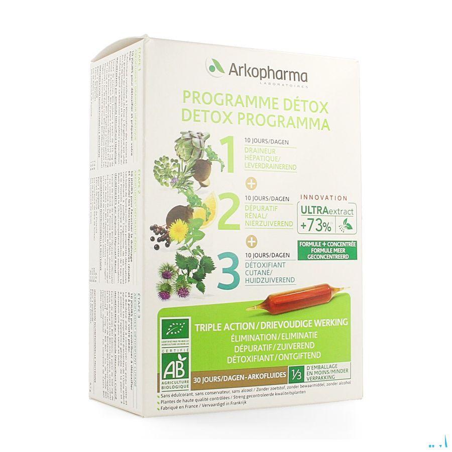 Arkofluide Programma Detox Ampullen 30  -  Arkopharma
