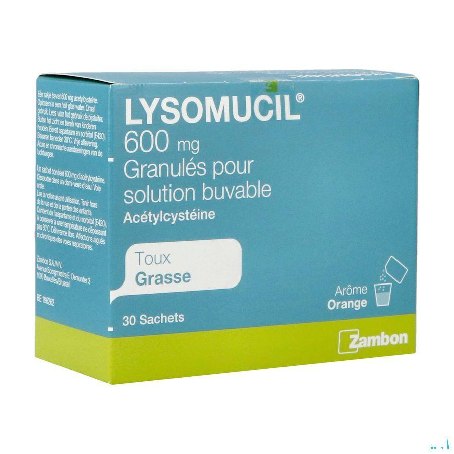 Lysomucil 600 Gran Zakjes 30 X 600 mg