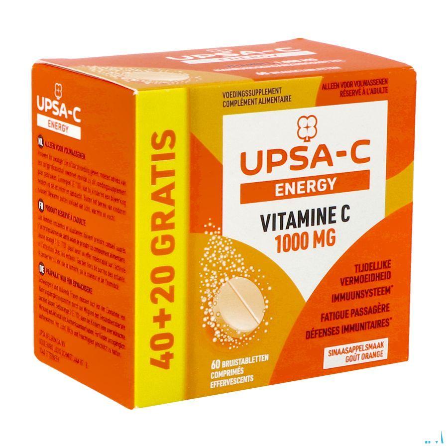 Upsa C Energy 1000 mg Bruistabl 60