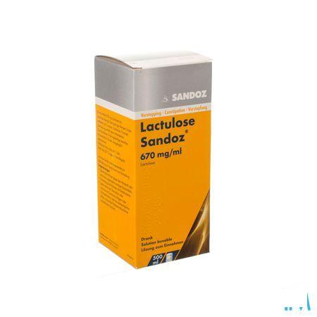 Lactulose Sandoz Drank 500 ml 670 mg/ml
