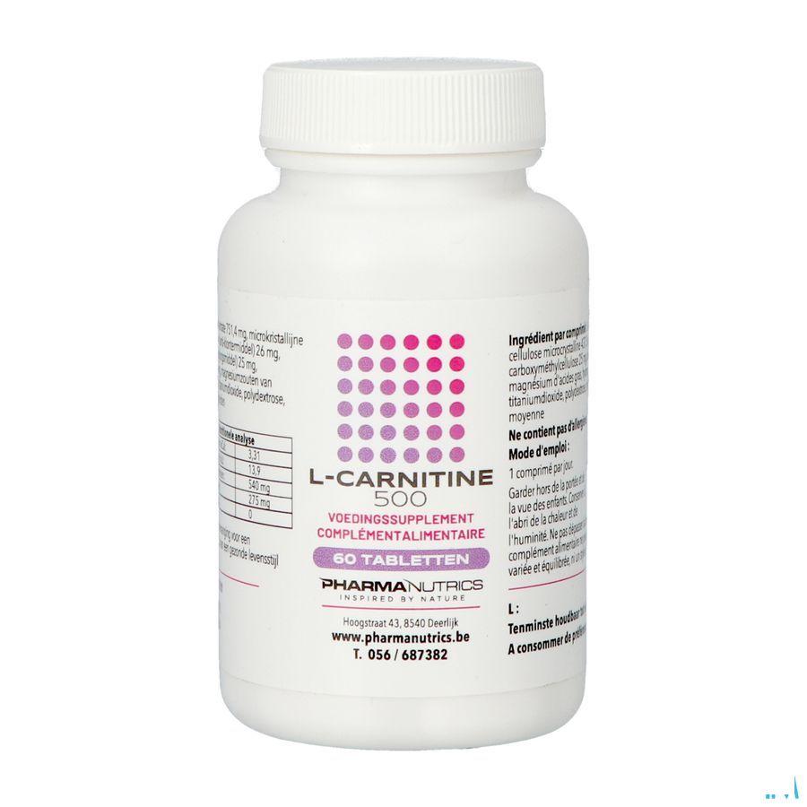 L Carnitine 500 Comprimes 60 Pharmanutrics  -  Pharmanutrics