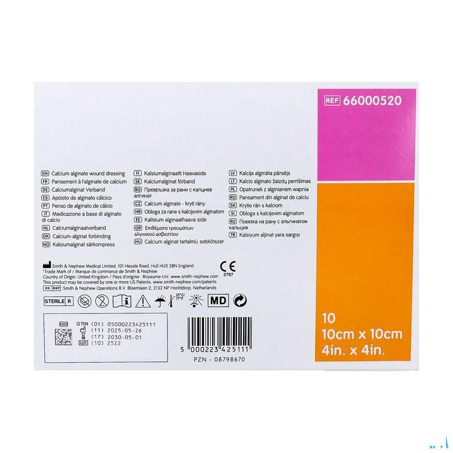 Algisite Verband Algin.ca 10x10cm 10 66000520  -  Smith Nephew