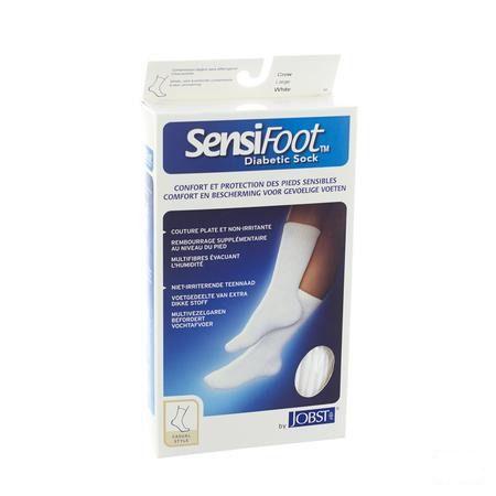 Sensifoot Sok Diabetische Voet Wit 1p L 77147