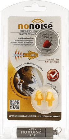 Nonoise Gehoorbescherm.reis Lim.ed. + Strawb. Lips 