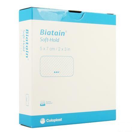 Biatain Soft Hold Schuimverb 5,0X 7,0Cm 5 33473  -  Coloplast