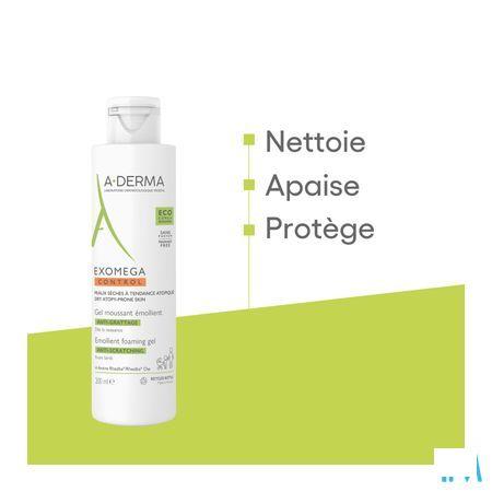Aderma Exomega Control Emol. Schuimende Gel 200 ml  -  Aderma Benelux