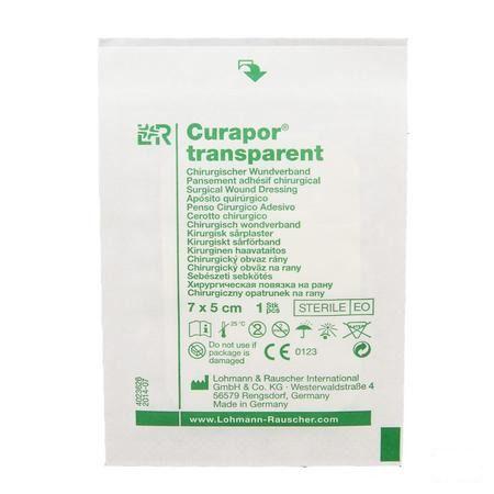 Curapor Transparant Steriel 7cmx 5cm 50 13101  -  Lohmann & Rauscher