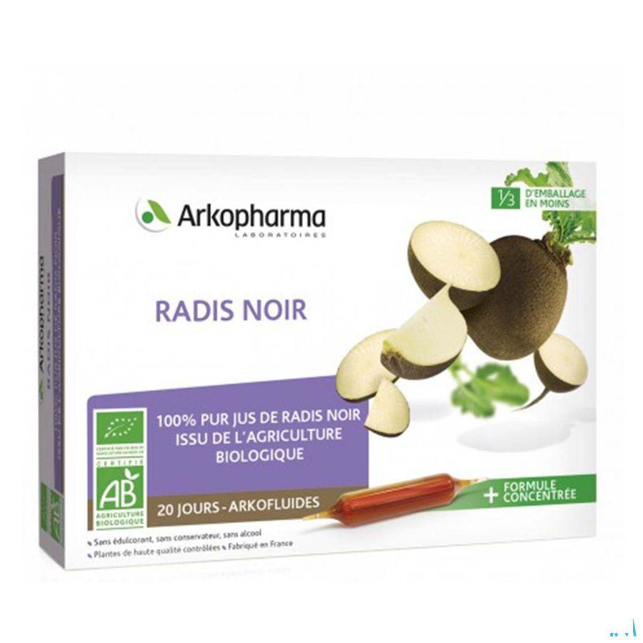 Arkofluide Radis Noir Amp 20X15ml  -  Arkopharma 