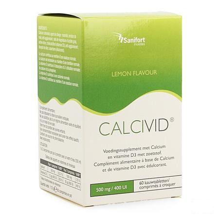 Calcivid 500 mg/400IELemon Chew 60 