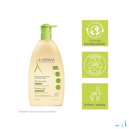 Aderma Gel Douche Surgras 750 ml
