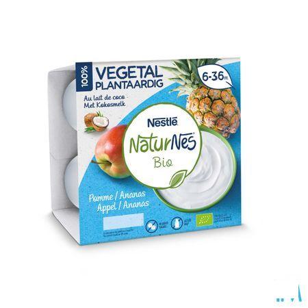 Naturnes Plantaardig Ananas Appel Pot 4X90G  -  Nestle
