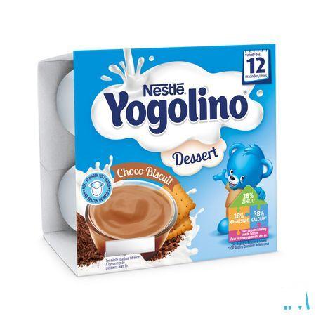Nestle Yogolino Dessert Choco Biscuit Pot 4x100 gr  -  Nestle