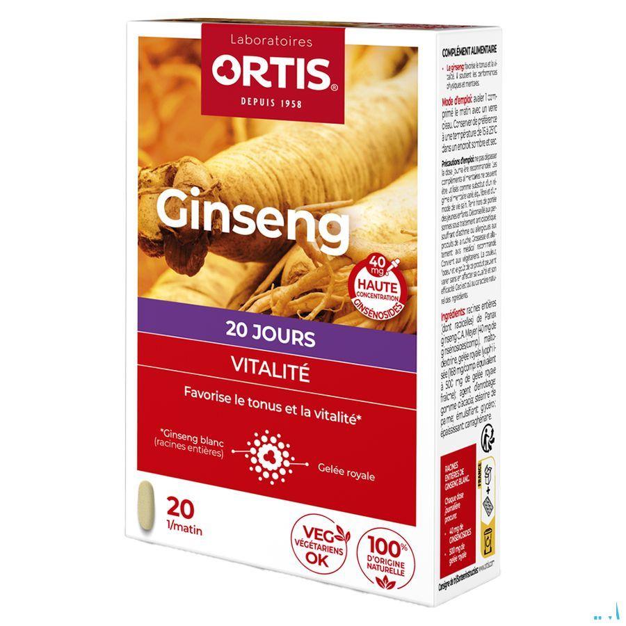 Ortis Vitalite Ginseng 20 Tabl 20  -  Ortis