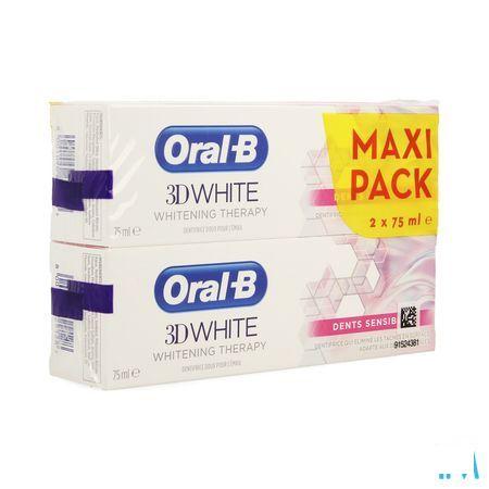 Oral-B  3D White Sensitive 2X75 ml