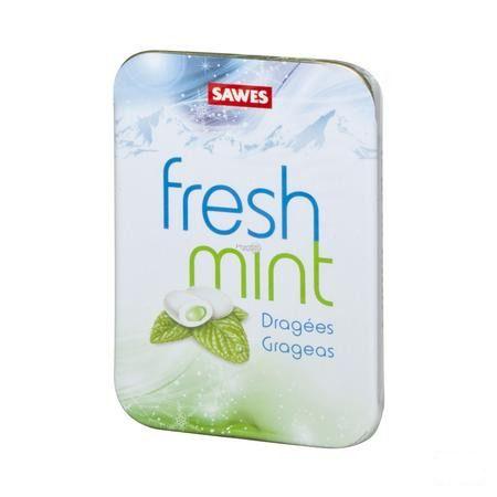 Sawes Drageeees Fresh Mint Boite 20 gr Saw015  -  Bomedys