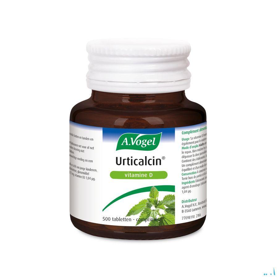 Vogel Urticalcin + Vit D Comprimes 500  -  A.vogel