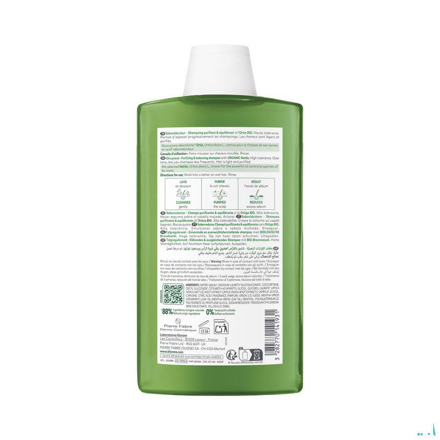 Klorane Capilaire Shampoo Brandnetel 400 ml