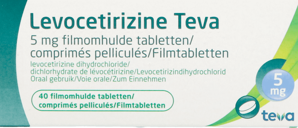 Levocetirizine Teva 5 mg Filmomhulde Tabletten 40 X 5 mg