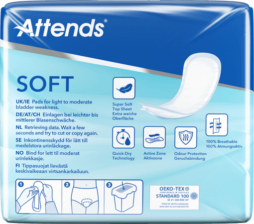 Attends Soft 4 Maxi Inleg Anatom. 1x 8