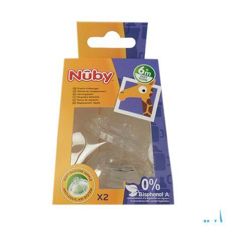 Nuby Cl Speen Vervanging Softflex Fast Flow +6M