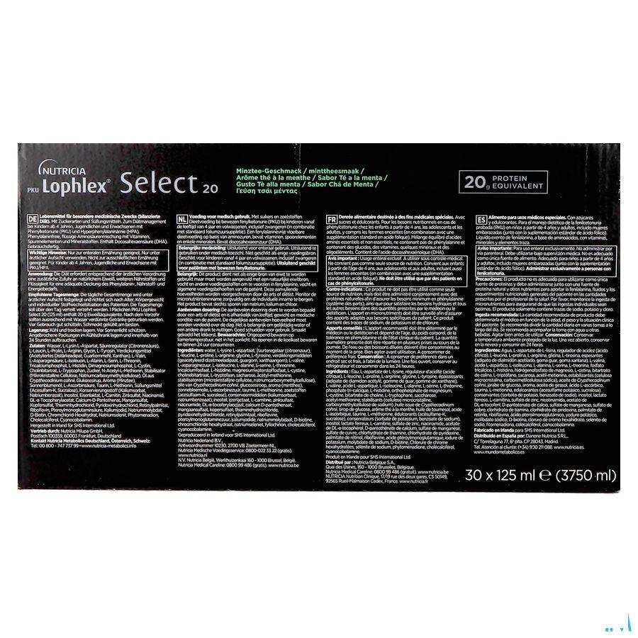 Pku Lophle x Select 20 The Menthe 30 x 125 ml