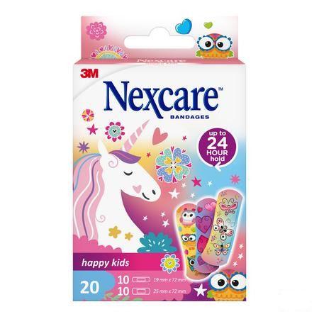Nexcare Happy Kids Girls 20  -  3M