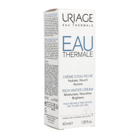 Uriage Thermaal Water Creme Rijk Water 40 ml
