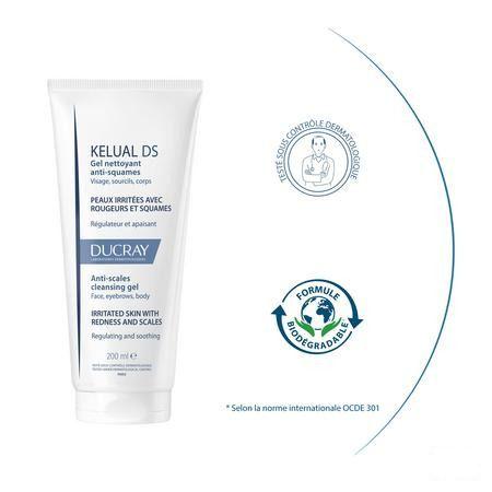 Ducray Kelual Ds Reinigingsgel A/Schilfers200 ml